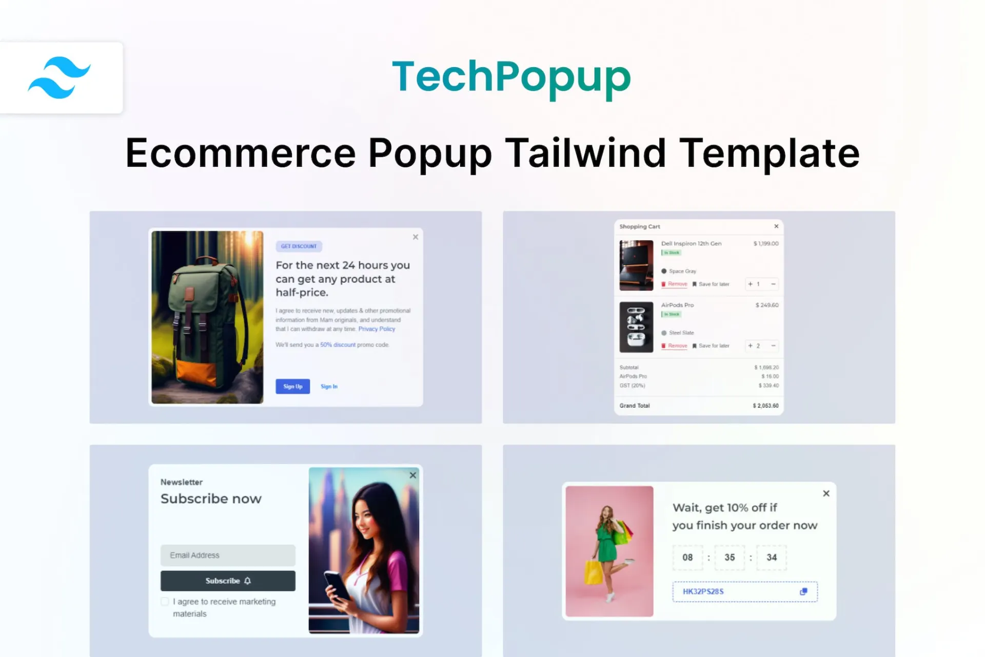 TechPopup – Template HTML para E-commerce TechPopup – Template HTML para E-commerce - Imagem 1
