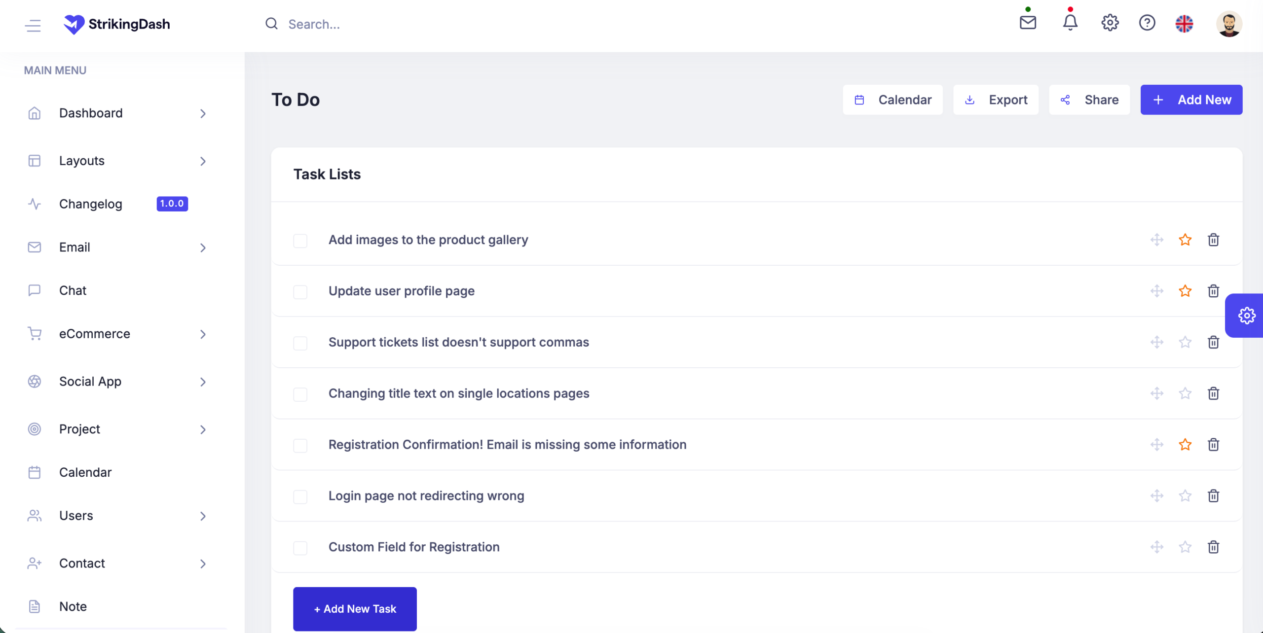 StrikingDash – Tema WordPress Profissional StrikingDash – Tema WordPress Profissional - Imagem 1
