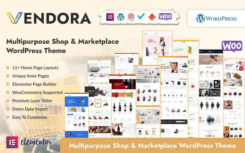 Vendora – Tema WordPress para E-commerce Vendora – Tema WordPress para E-commerce - Imagem 1