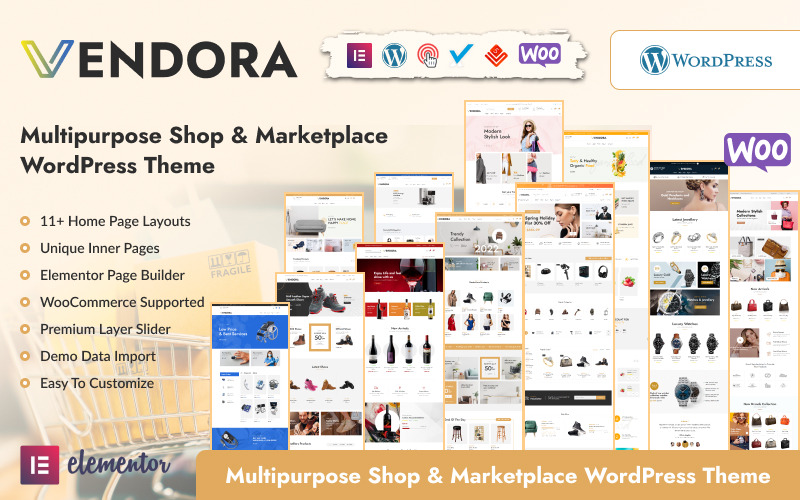 Vendora – Tema WordPress para E-commerce - Imagem 1