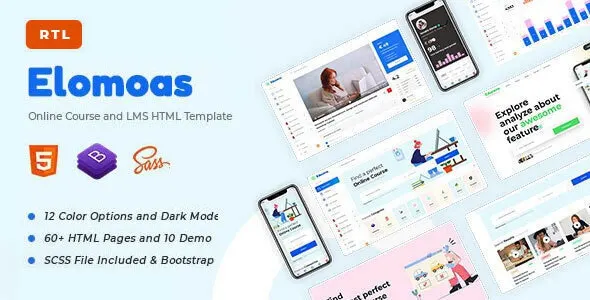 Elomoas – Template HTML para Educação Elomoas – Template HTML para Educação - Imagem 1