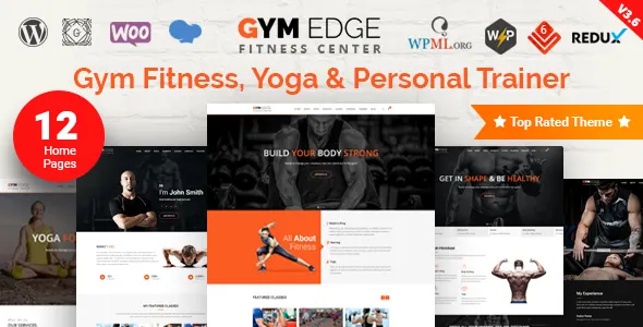 Gym Edge – Tema WordPress para Fitness Gym Edge – Tema WordPress para Fitness - Imagem 1