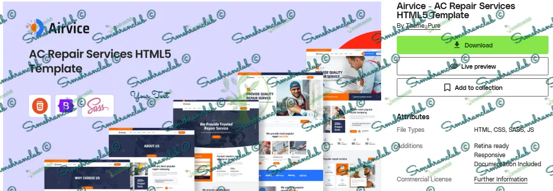 Airvice – Template HTML para Construção e Reformas Airvice – Template HTML para Construção e Reformas - Imagem 1