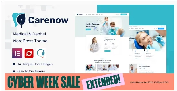Carenow – Tema WordPress para Medicina Carenow – Tema WordPress para Medicina - Imagem 1
