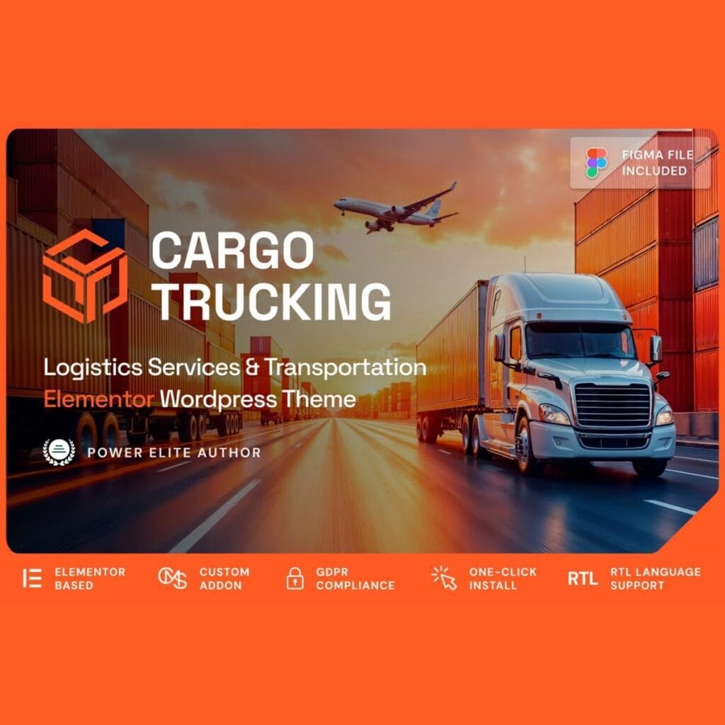 Cargo Trucking – Tema WordPress para Fitness Cargo Trucking – Tema WordPress para Fitness - Imagem 1