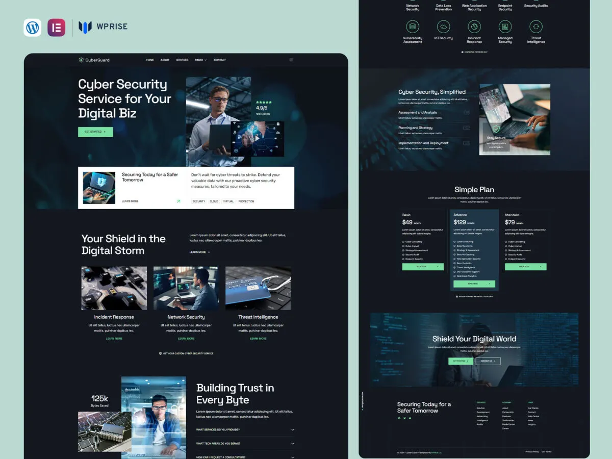 CyberGuard – Template HTML Profissional CyberGuard – Template HTML Profissional - Imagem 1