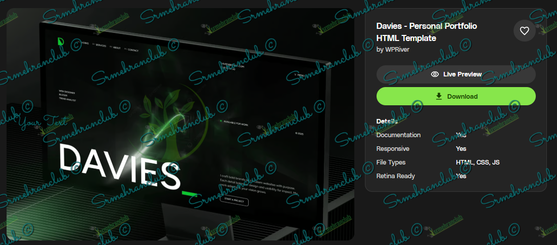 Davies – Template HTML para Marketing e Agência Davies – Template HTML para Marketing e Agência - Imagem 1