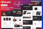Shotfit – Template HTML para Fitness