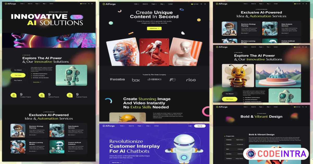 AIForge – Template HTML para Tecnologia e SaaS AIForge – Template HTML para Tecnologia e SaaS - Imagem 1