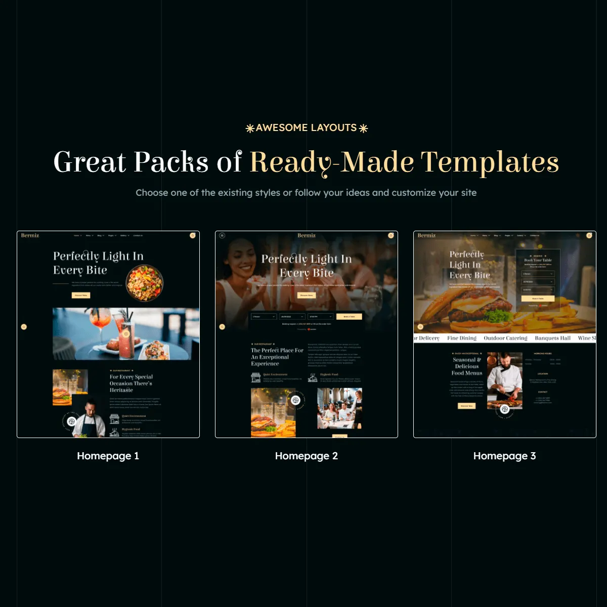 Bermiz – Template HTML para Gastronomia Bermiz – Template HTML para Gastronomia - Imagem 1
