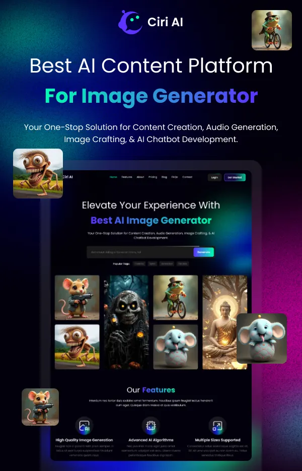 Ciri AI – Template HTML Profissional Ciri AI – Template HTML Profissional - Imagem 1