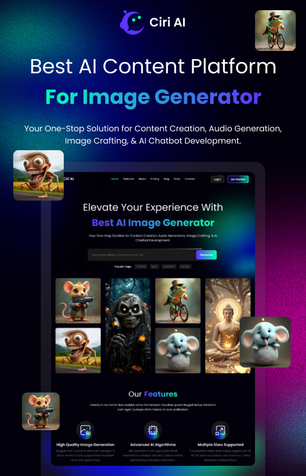 Ciri AI – Template HTML Profissional Ciri AI – Template HTML Profissional - Imagem 1