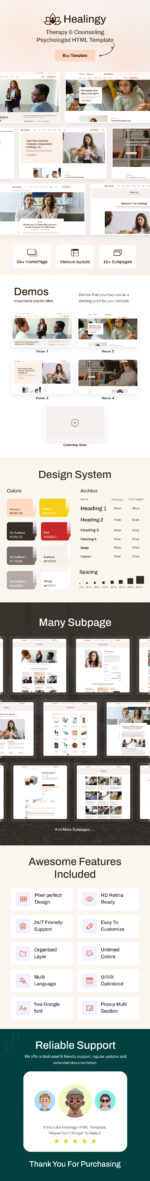 Healingy – Template HTML para Medicina
