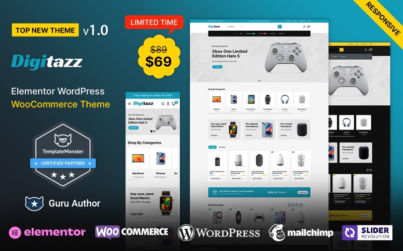 Digitaz – Tema WooCommerce para E-commerce Digitaz – Tema WooCommerce para E-commerce - Imagem 1