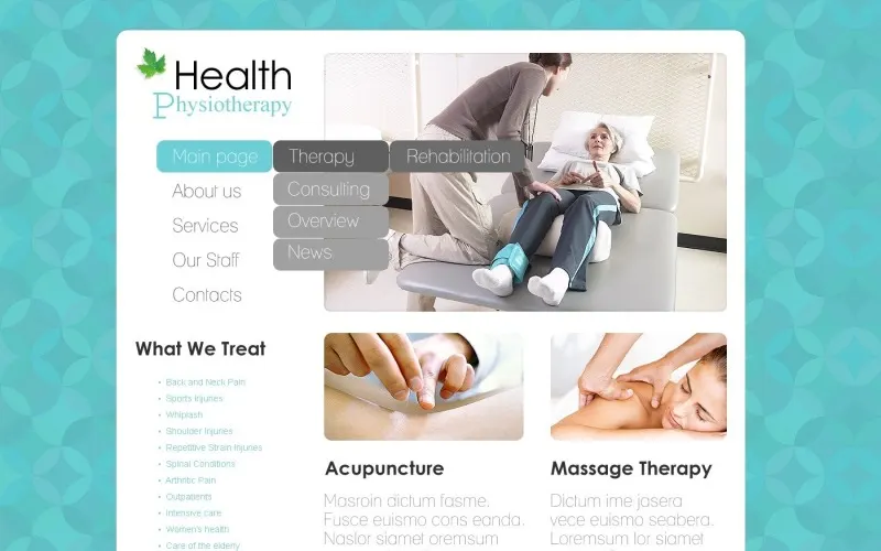 Rehab Clinic – Tema WordPress para Medicina Rehab Clinic – Tema WordPress para Medicina - Imagem 1