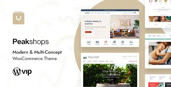 PeakShops – Tema WooCommerce para E-commerce PeakShops – Tema WooCommerce para E-commerce - Imagem 1