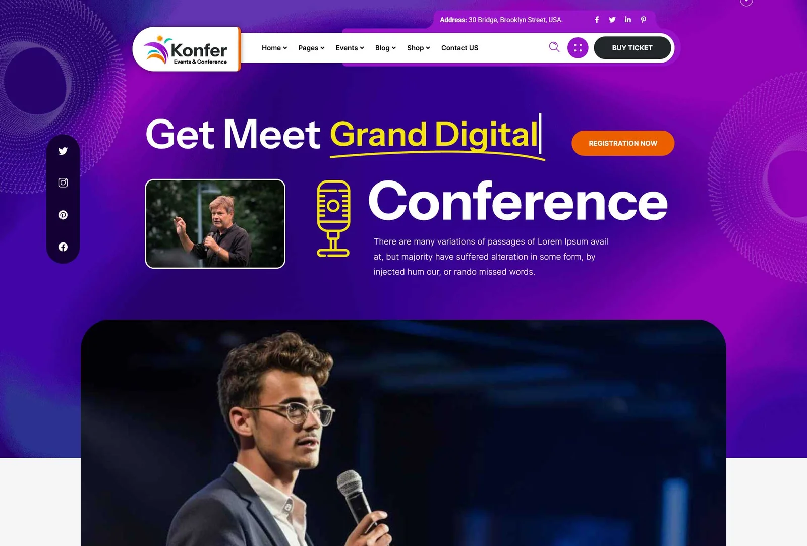 Konfer – Tema WordPress para Eventos Konfer – Tema WordPress para Eventos - Imagem 1