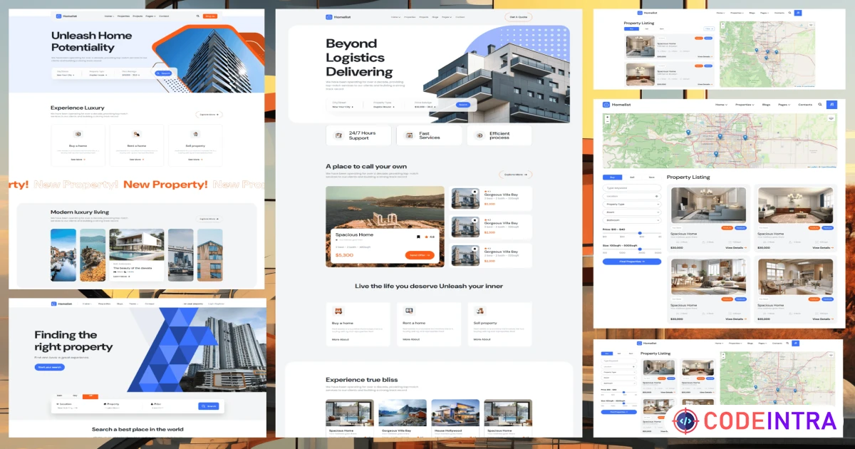 Homelist – Template HTML para Imobiliária Homelist – Template HTML para Imobiliária - Imagem 1