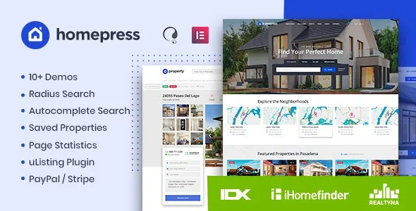 HomePress – Tema WordPress para Imobiliária HomePress – Tema WordPress para Imobiliária - Imagem 1