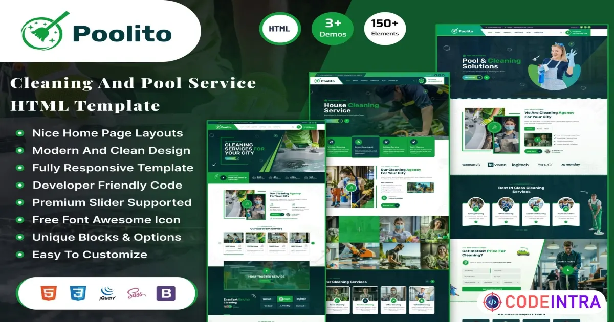 Poolito – Template HTML Profissional Poolito – Template HTML Profissional - Imagem 1