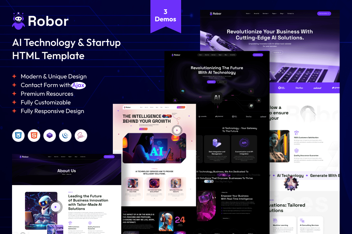 Robor – Template HTML para Tecnologia e SaaS Robor – Template HTML para Tecnologia e SaaS - Imagem 1