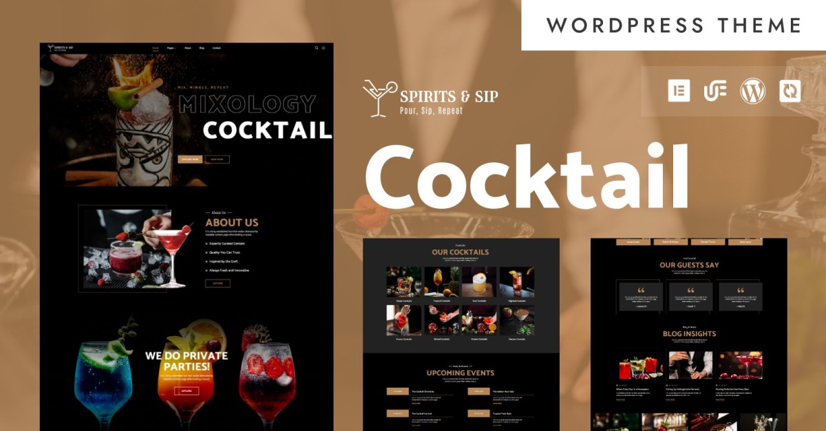 Spirits – Tema WordPress para E-commerce Spirits – Tema WordPress para E-commerce - Imagem 1