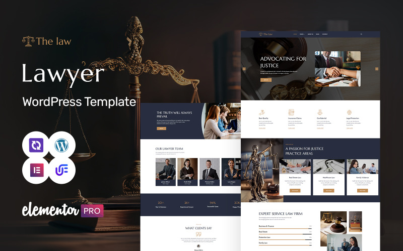 The Law – Tema WordPress para Advocacia The Law – Tema WordPress para Advocacia - Imagem 1